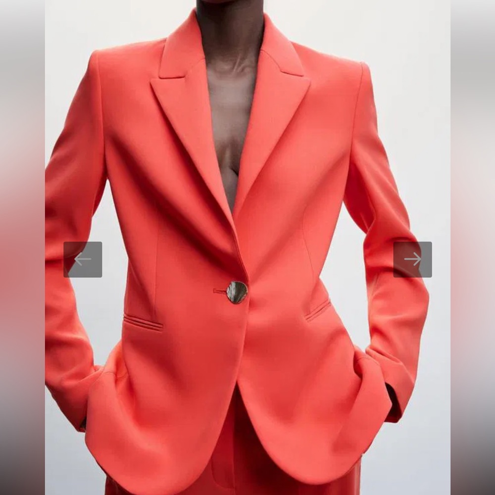 Mango Orange Blazer